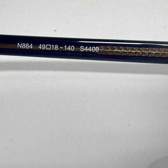 Versino Eyewear N864 Blue Oval‎ Sunglasses Purple Gradient Lens 49-18-140 21616 main image 4